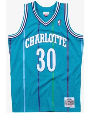 Mitchell & Ness Nba Swingman Road Jersey Hornets 1992 Dell Curry Smjygs18146 Choteal92Dcu" - Blue