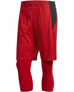 adidas Accelerate 2/1 Shorts Ce6967" - Red