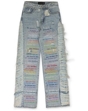Who Decides War Roygbiv Straight-Fit Jeans 1120040008Exaw23" - Black