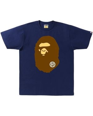 A Bathing Ape Head Logo T-Shirt 105" - Blue