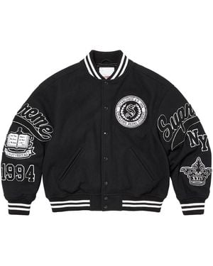 Supreme Veritas Varsity Jacket "Fw24 - Black
