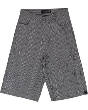 Who Decides War Exposed Seam Mid Length Shorts 1120680021Ss24" - Black