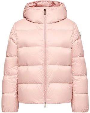 Moncler Feligule Hooded Short Down Jacket Mon136" - Pink