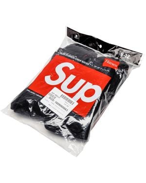 Supreme Hanes Socks (4) Su2010" - Black