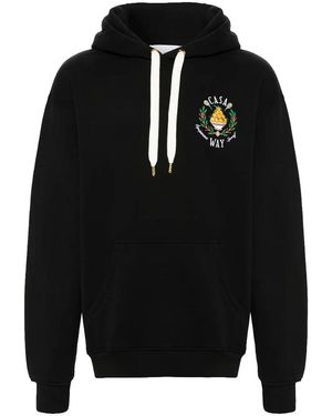 CASABLANCA Casa Way Embroidered Logo Hoodie U-Mps24-Jtp-093-02" - Black