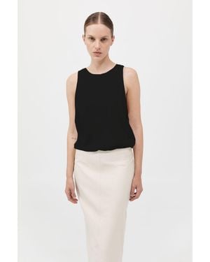 St. Agni Organic Cotton Boxy Tank - Black