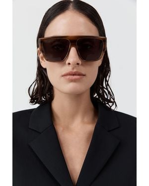 St. Agni Linea Oversized Sunglasses - Black