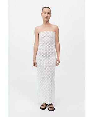 St. Agni Doily Column Dress - White