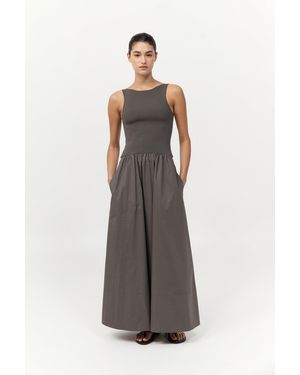 St. Agni Bateau Cut Out Dress - Multicolor