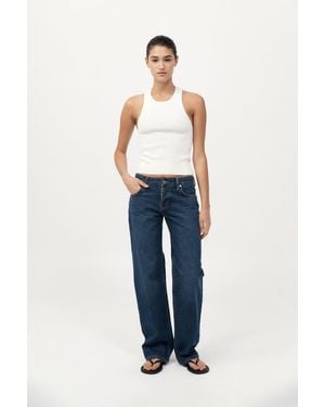 St. Agni 90S Low Rise Jeans - Blue