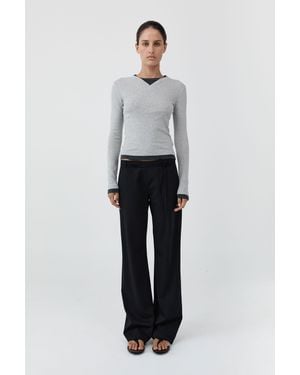 St. Agni 90S Rouleau Minimal Pants - Gray