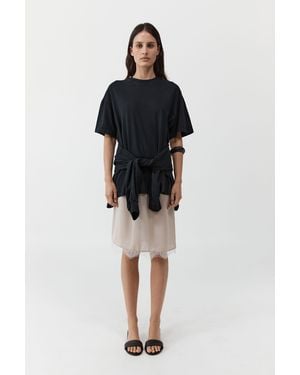 St. Agni Fine Lace Skirt - Black