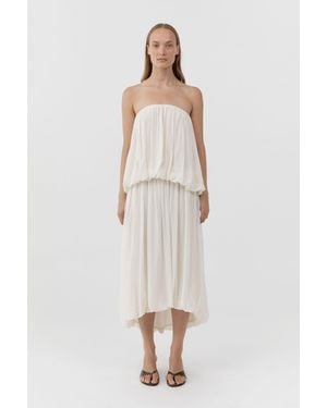 St. Agni Strapless Balloon Top - Multicolor