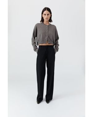St. Agni Fine Band Carter Trouser - Black