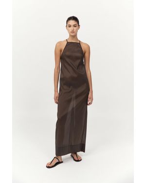 St. Agni Transparent Column Dress - Multicolor