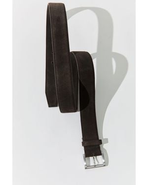 St. Agni Suede Homme Belt - Black