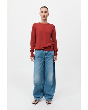 St. Agni Classic Crew Neck Jumper - Red