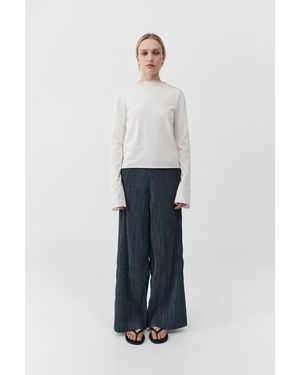 St. Agni Funnel Neck Long Sleeve - White