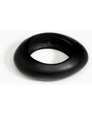 Dinosaur Designs Medium Rock Bangle By - Black