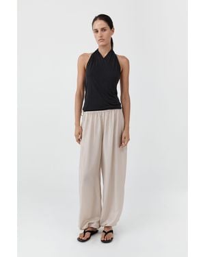 St. Agni Silk Adjustable Balloon Pants - Multicolor