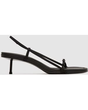St. Agni Petit Belt Sling Back Heel - White