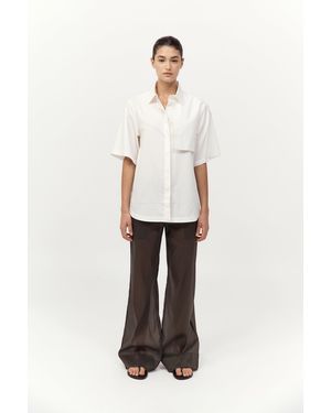 St. Agni Utility Short Sleeve Shirt - White