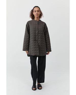 St. Agni Wool Stitched Pillow Jacket - Black