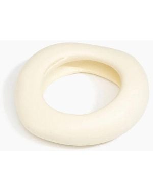 St. Agni Large Drift Bangle By Dinosaur Designs - White