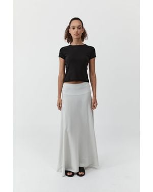 St. Agni Fluid Circle Hem Skirt - Metallic