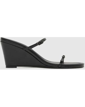 St. Agni Petit Belt Detail Wedge 70 - White