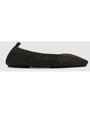 St. Agni Lattice Weave Ballet Flat - Black
