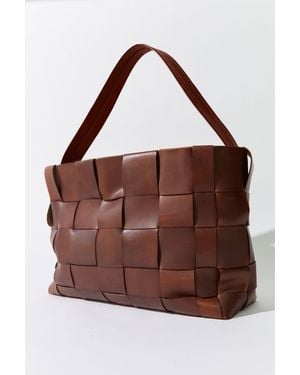 St. Agni Woven Large Tote - Brown