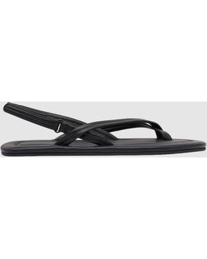 St. Agni Cross Detail Sandal - White