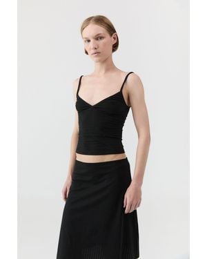 St. Agni Pointelle Cami - Black