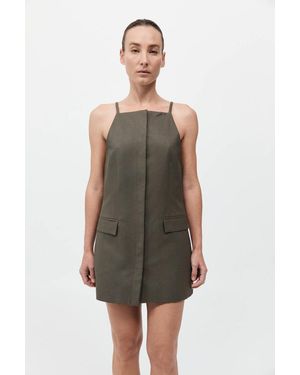 St. Agni Hybrid Tailored Mini Dress - White
