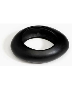 Dinosaur Designs Medium Rock Bangle By - Black