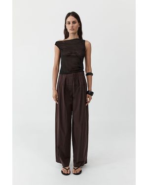 St. Agni Relaxed Pleat Trousers - Multicolour