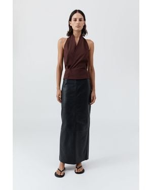 St. Agni Halter Wrap Top - Multicolor