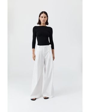 St. Agni Soft Jersey Ballerina Top - Multicolor