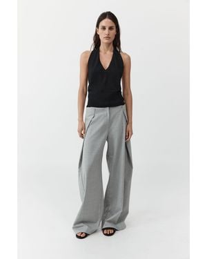 St. Agni Fine Merino Halter Top - Black