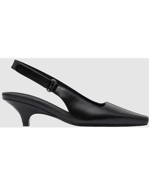 St. Agni Utility Sling Back Heel - White
