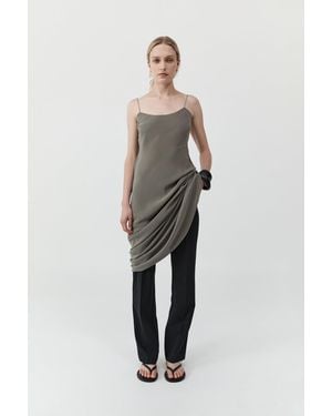 St. Agni Silk Slip Dress - Multicolor