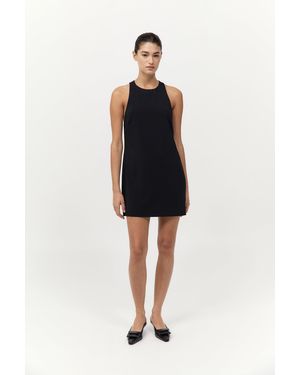 St. Agni Cut Away Shift Dress - Black