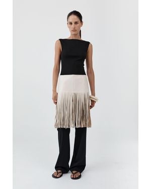 St. Agni Fringe Belt Skirt - Multicolour