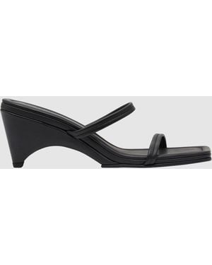 St. Agni Double Strap Arc Wedge - White