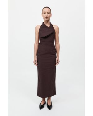 St. Agni Structural Tie Dress - Red