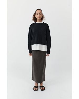 St. Agni Cropped Jumper - Black