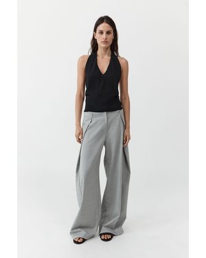 St. Agni Tailored Fold Trousers - White