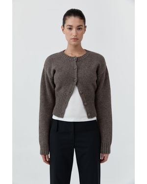 St. Agni Wool Cardigan - Gray