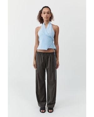 St. Agni Oxford Wrap Top - Multicolour
